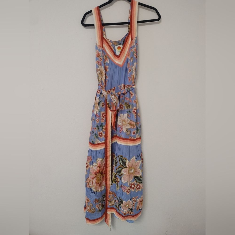 Farm Rio blue superbloom tapestry maxi dress - Picture 6 of 12